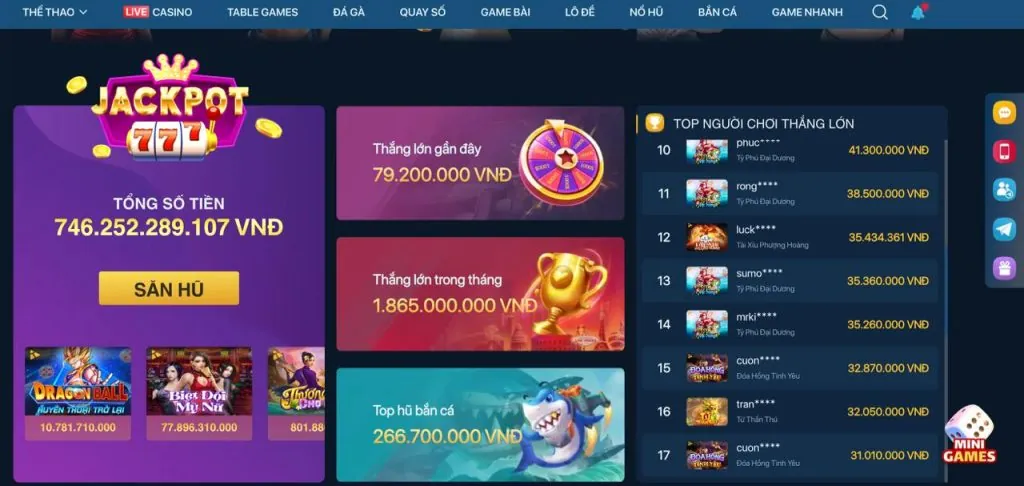 Hoàn trả nổ hũ 5699win